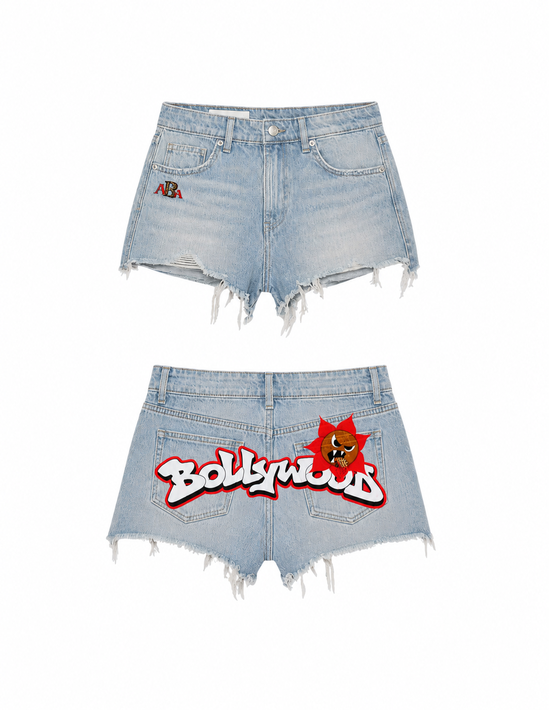 BCG High-Waisted Cutoff Denim Shorts